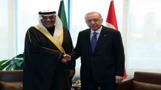 Cumhurbaşkanı Erdoğan, Kuveyt Veliaht Prensi Al-Sabah ile görüştü