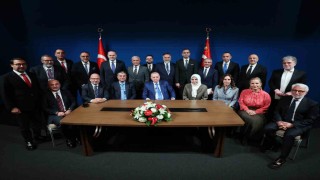 Cumhurbaşkanı Erdoğan, New York'ta gazetecilerle bir araya geldi