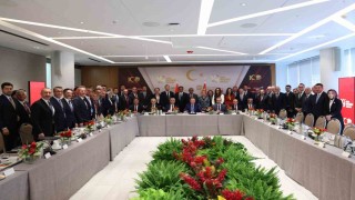 Cumhurbaşkanı Erdoğan, New York'ta iş adamlarıyla bir araya geldi