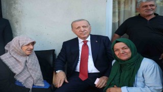 Cumhurbaşkanı Erdoğan Rizede komşularını ziyaret etti
