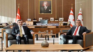 Cumhurbaşkanı Yardımcısı Yılmaz, KKTC Cumhurbaşkanı Erhürman ile görüştü