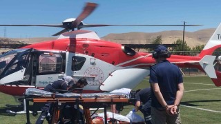 Darendede 53 yaşındaki hasta, hava ambulansıyla Malatyaya sevk edildi