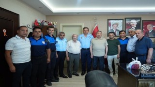 Darendede zabıta personeliyle Zabıta Haftası buluşması