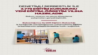 Denetimli serbestlik yükümlüleri ülke genelinde 2 bin 779 okulda bakım çalışmalarını tamamlandı