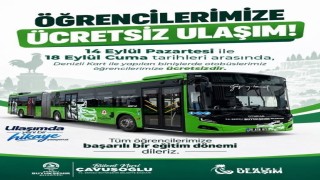 Denizli Büyükşehir otobüsleri öğrenciler için ilk hafta ücretsiz