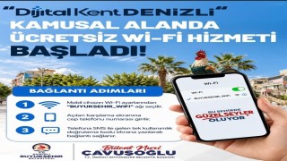 Denizli Büyükşehirden ücretsiz ve güvenli internet