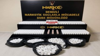 Denizlide 104 bin sentetik hapla yakalanan 4 şüpheli tutuklandı