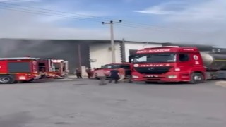 Denizlide iş yeri yangını