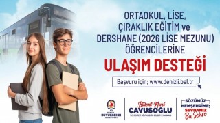 Denizlide öğrencilere aylık 44 binişlik ulaşım desteği