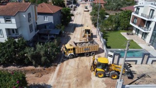 Duacı Mahallesinde yol çalışmalarında ikinci etap başladı