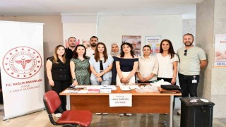 Düzcede hastanede Her Gün Halk Sağlığı standı kuruldu