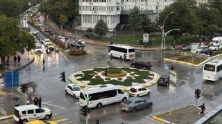 Edirne'de sağanak yağış etkili oldu
