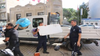 Edremit'te kaldırım işgallerine zabıta denetimi