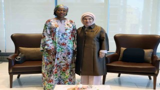 Emine Erdoğan, Sierra Leone Cumhurbaşkanı'nın eşi Fatima Maada Bio ile görüştü
