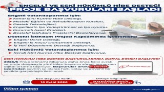 Engelli ve eski hükümlü vatandaşlar için hibe desteği 2026 yılı 5. dönem başvuruları başladı