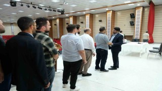 Erzincan İl Müftüsü Fakirullahoğlu personelle vedalaştı