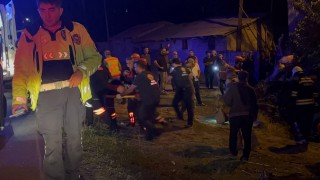 Erzincan'da otomobilin takla attığı kazada karı-koca yaralandı