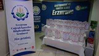 Erzurum'da coğrafi işaretler bilgilendirme semineri düzenlendi