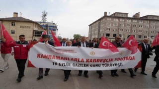 Erzurum'da Gaziler günü dolayısıyla kortej yürüyüşü