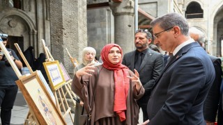 Erzurum'un kadim izleri Çifte Minareli Medrese'de sanatseverlerle buluştu