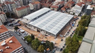 Eskişehir Kurtuluş Kapalı Pazar Yeri'nde fiziki gerçekleşme yüzde 75'e ulaştı