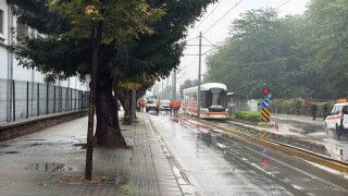 Eskişehirde katener arızası tramvay ulaşımını aksattı