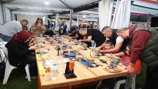 Festivalde çocuklar hem eğlendi hem spor yaptı