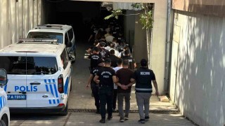 Gaziantepte organize suç örgütüne yönelik operasyonda 28 şüpheli adliyeye sevk edildi