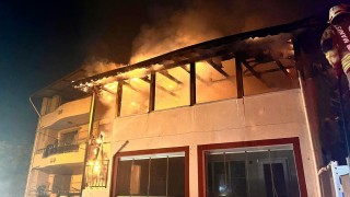 Gece saatlerinde yangın paniği