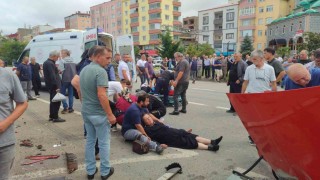 Giresunun Eynesil ilçesinde kaza sonrası can pazarı yaşandı: 4 yaralı