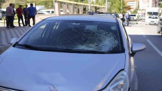 Gümüşhanede otomobilin çarptığı yaya yaralandı