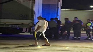 Hamzabeyli tır larkında 3 düzensiz göçmen yakalandı