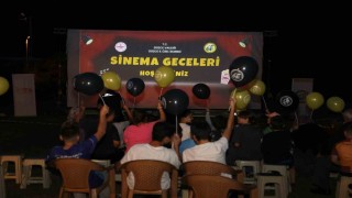 Hasanlar köyünde nostalji dolu açık hava sineması