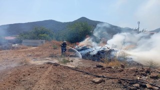 Hassada bahçe yangını kontrol altına alındı