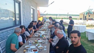Hisarcıkta köy muhtarları birlik beraberlik yemeğinde bir araya geldi