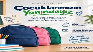 Honaz Belediyesinden 800 ilkokul öğrencisine çanta desteği