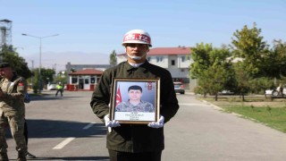Iğdırda askeri araç kazasında şehit olan asker için tören düzenlendi