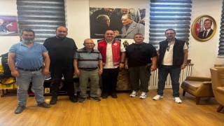 İHAdan İtfaiye Daire Başkanı Nazım Ergelene geçmiş olsun ziyareti