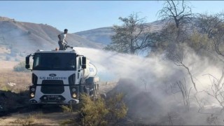 İliçte tarım arazisinde çıkan yangın kontrol altına alındı