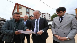 İnegöl'de 27 sokakta sathi kaplama çalışması başladı