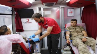 Jandarmadan kan bağışı desteği