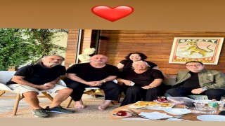 Kalp krizi geçiren Cem Yılmazdan mutlu aile fotoğrafı