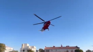 Kalp krizi geçiren hasta, hava ambulansıyla Konyaya sevk edildi