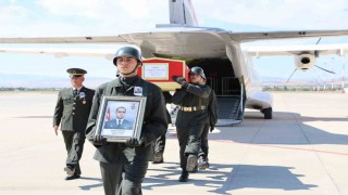 Kalp krizi geçirerek şehit olan Uzman Çavuş Sevim'in naaşı Elazığ'a getirildi