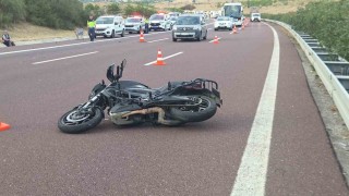 Kamyona çarpan motosiklet sürücüsü hayatını kaybetti