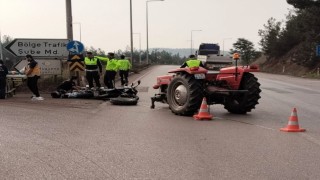 Karabük'te motosiklet ile traktör çarpıştı: 2 yaralı