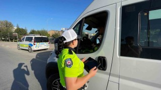 Karamanda okul servislerine denetim
