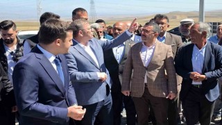 Karsta köy yollarında beton yol dönemi: Vali Polat ve Milletvekili Çalkın Yağlıcada incelemelerde bulundu