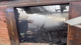 Kastamonuda çıkan ev yangını söndürüldü
