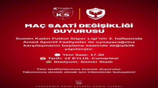 Kayseri Kadın FKnın Amedi konuk edeceği maçın saati değişti